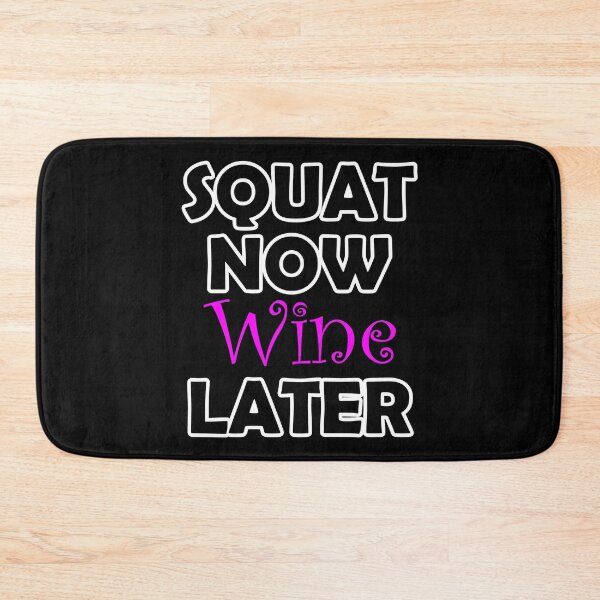 Item preview, Squat Now Wine Later - Black designed and sold by Saguiitay.