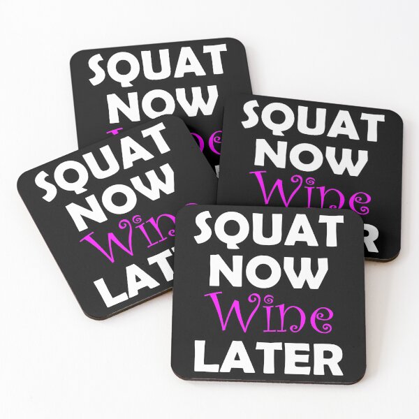 Item preview, Squat Now Wine Later - White designed and sold by Saguiitay.