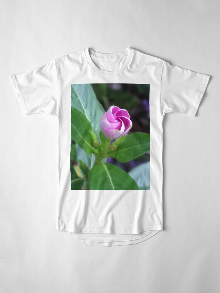 Alternate view of Pink Flower Photo Long T-Shirt
