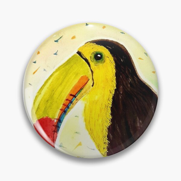 Item preview, Toucan confetti painting designed and sold by Joie-et-Poesie.