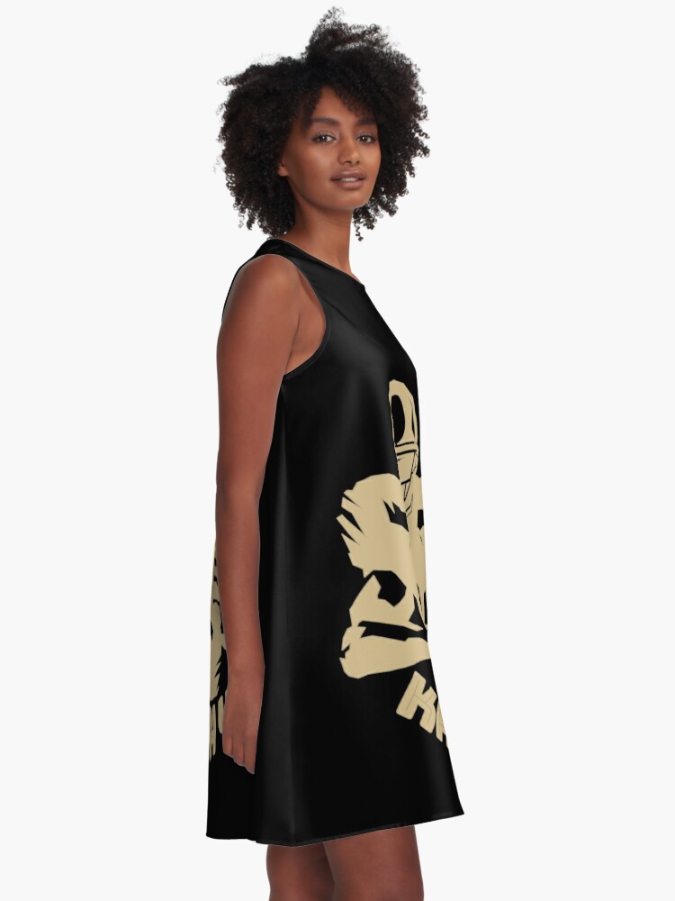 Kamara 41 Running Back - New Orleans Saints - Silhouette Beige' A-Line Dress  for Sale by NoMatterLab