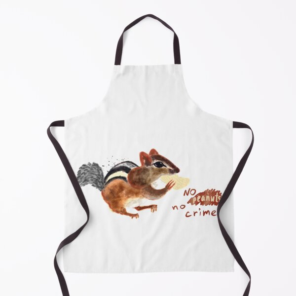 Item preview, No body no crime funny chipmunk and peanuts designed and sold by orangerinka.