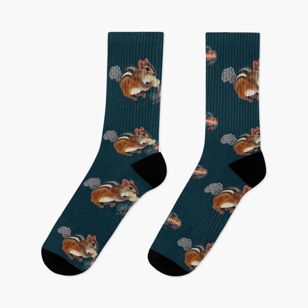 Item preview, No body no crime funny chipmunk and peanuts designed and sold by orangerinka.