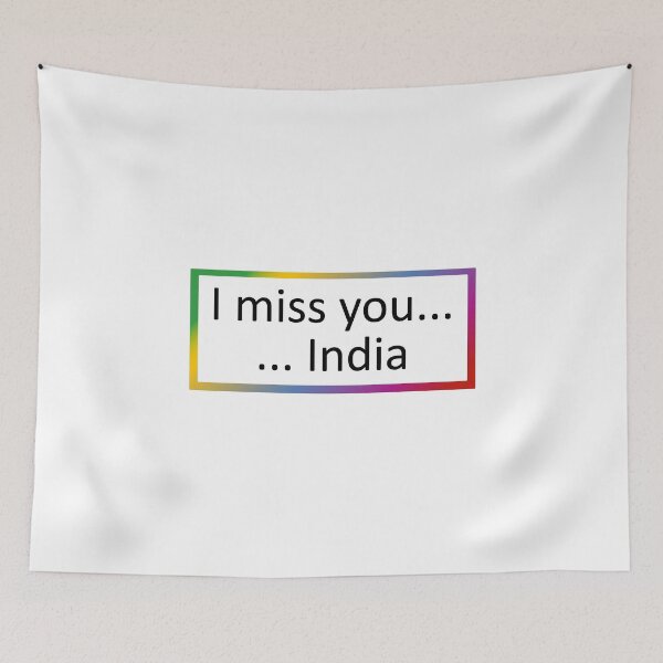 Item preview, I miss you ... India designed and sold by SmileMiau.