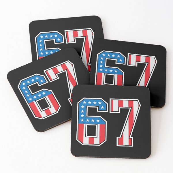 Item preview, 67 American Lucky Number Sixty-seven United States Flag designed and sold by Urosek.