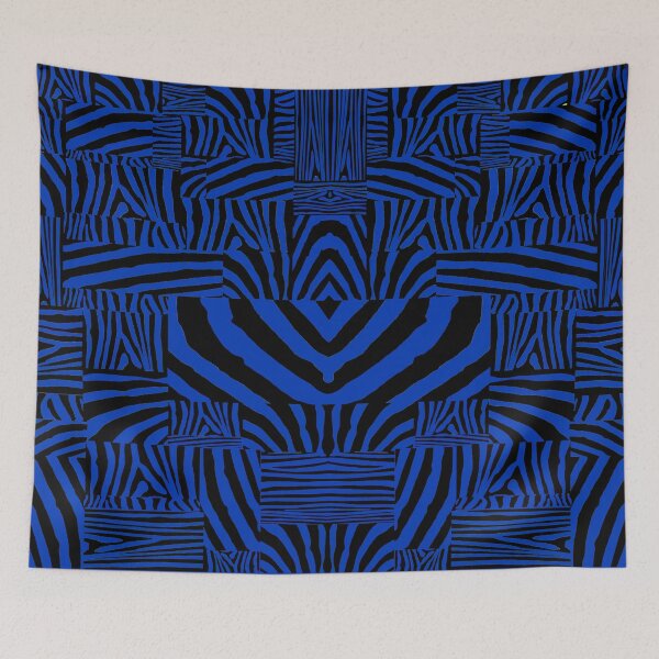 Item preview, Funky Blue Zebra designed and sold by cherylorraine.