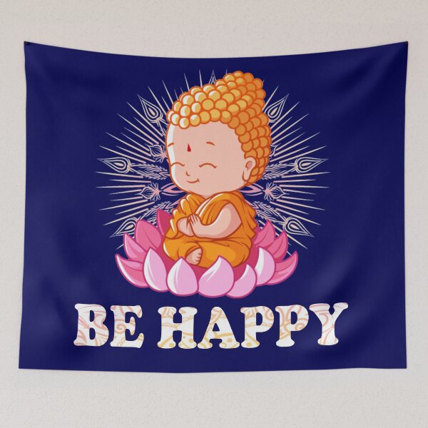 Item preview, Be Happy Little Buddha  designed and sold by VintagePrada.