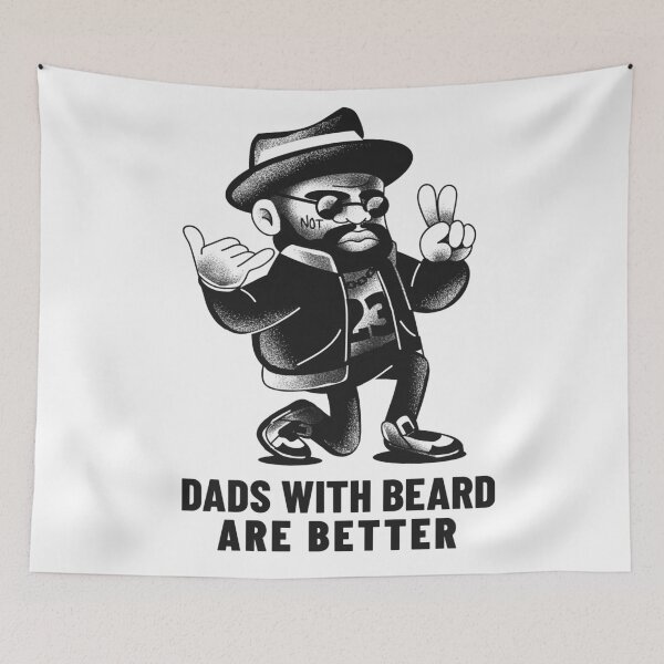 Item preview, DADS WITH BEARDS ARE BETTER designed and sold by Pinu005.