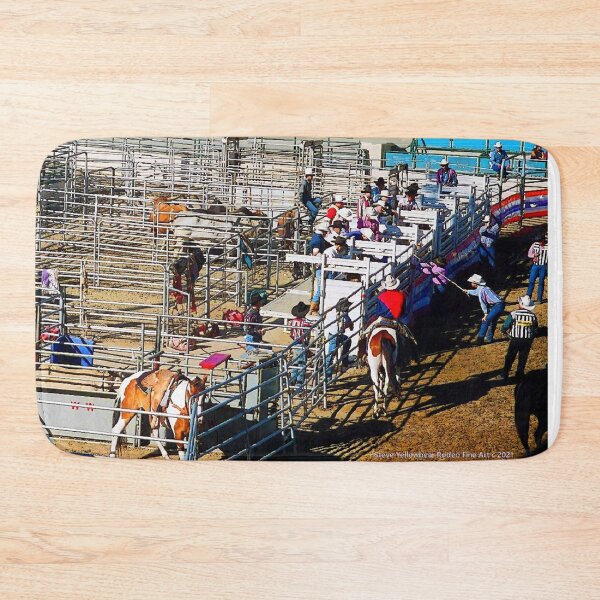 Item preview, Behind the Scene at the Rodeo Steve Yellowbear Fine Art 2021 designed and sold by SteveYellowbear.