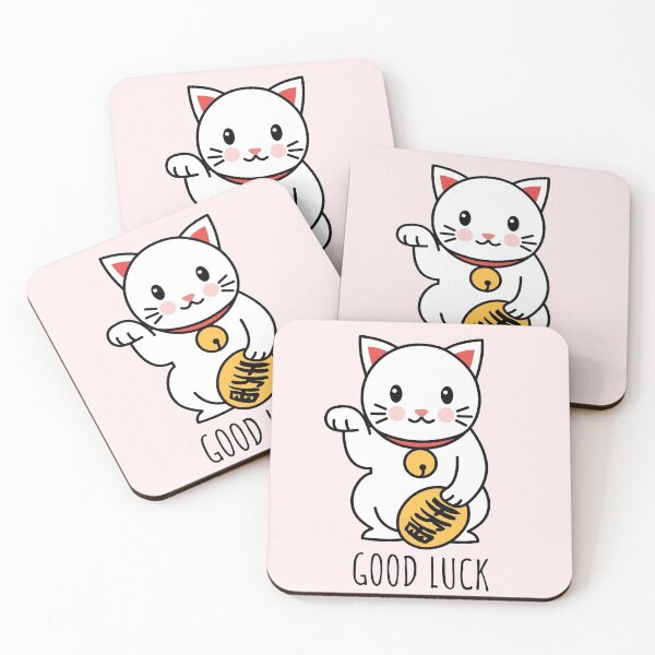 Item preview, Chinese Lucky Cat Kawaii Cute Maneki Neko designed and sold by TamGustam.