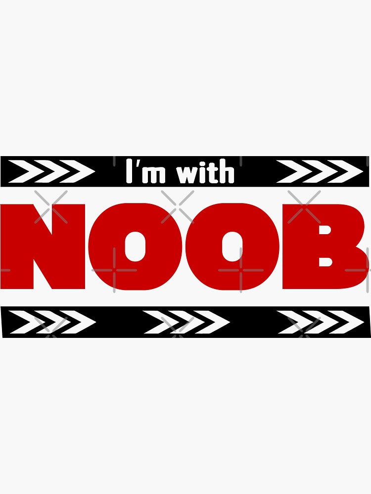 buff noob Sticker for Sale by PurplePearls