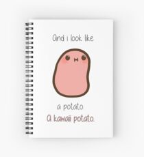 A kawaii potato Spiral Notebook