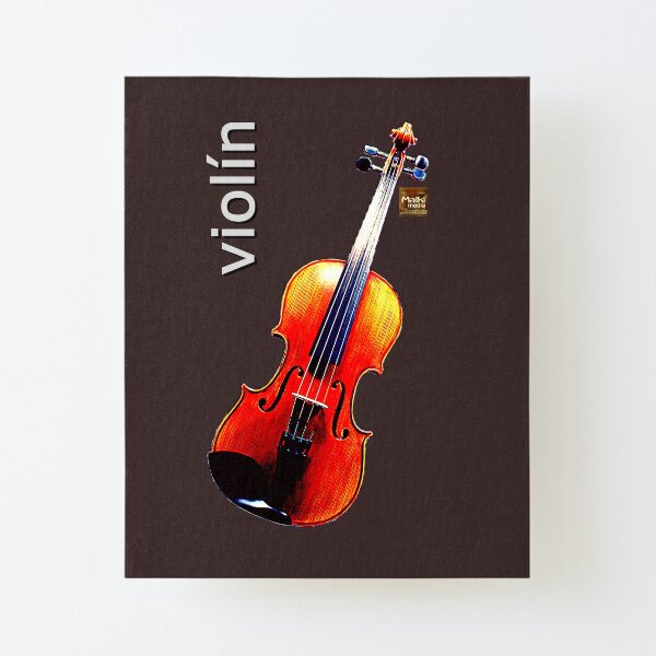 Violín Lámina montada de lienzo