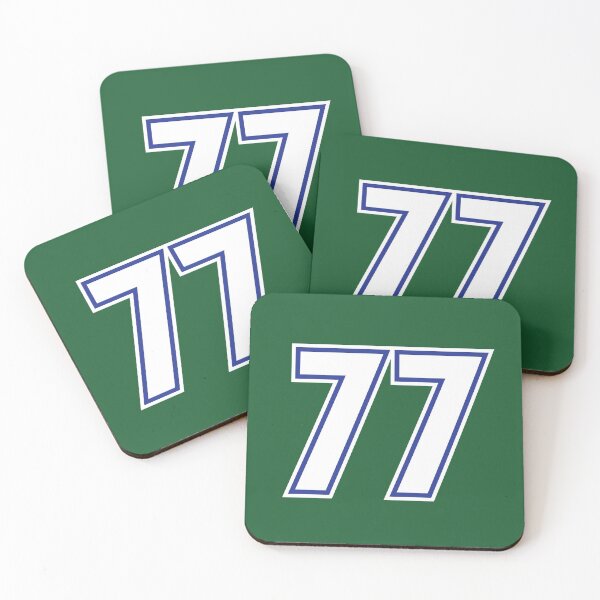 Item preview, 77 White Blue Sports Number Seventy-seven Green Jersey Dallas designed and sold by elhefe.
