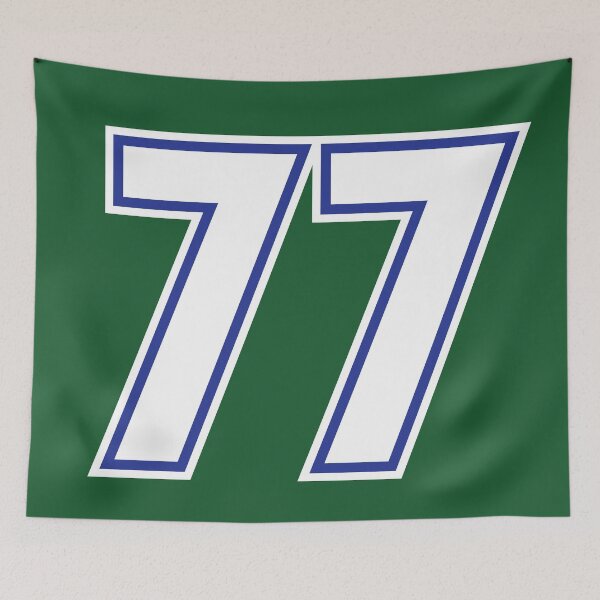 Item preview, 77 White Blue Sports Number Seventy-seven Green Jersey Dallas designed and sold by elhefe.