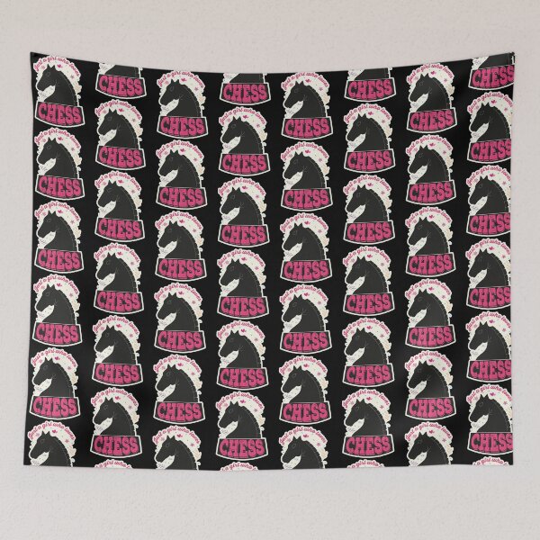 Item preview, Just A Girl Who Loves Chess. Perfect Funny Chess Girls and Lovers Gift Idea, Retro Vintage designed and sold by Van-Tees.