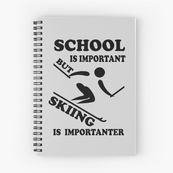 Item preview, School Is Important But skiing Is Importanter designed and sold by VintagePrada.
