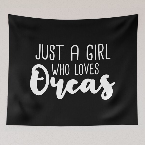 Item preview, Just a girl who loves orcas designed and sold by Statim.