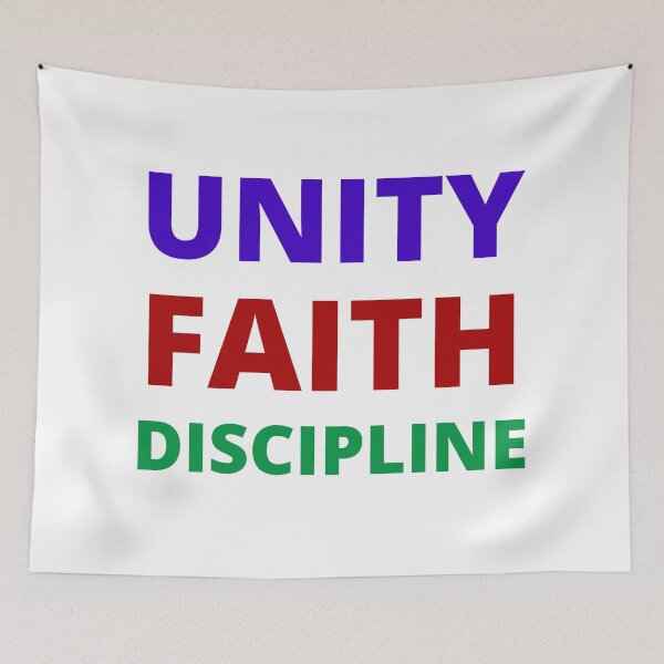 Item preview, UNITY FAITH DISCIPLINE QUAID E AZAM designed and sold by Trendy Design.