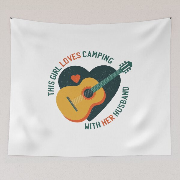 Item preview, This girl loves camping with her husband campers life designed and sold by Piztees.