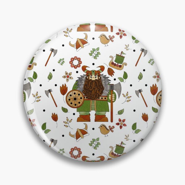 Item preview, Scandinavian Folklore Viking Pattern designed and sold by LotusArtStudio.