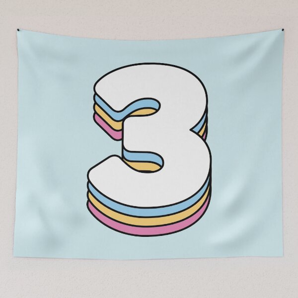Item preview, Number 3 designed and sold by OkihanaShop.