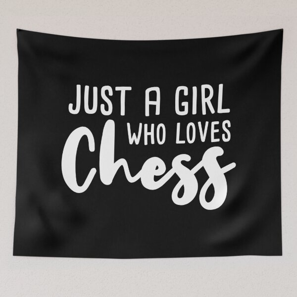 Item preview, Just a girl who loves chess designed and sold by Statim.
