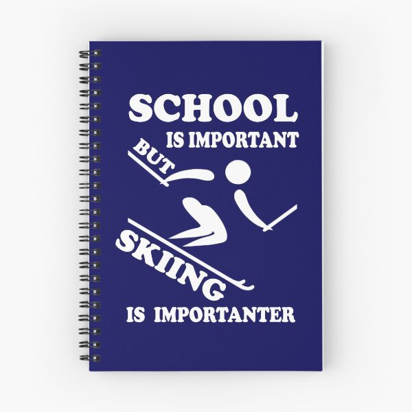 Item preview, School Is Important But skiing Is Importanter designed and sold by VintagePrada.