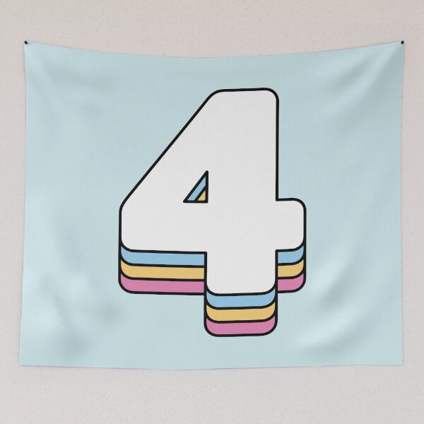 Item preview, Number 4 designed and sold by OkihanaShop.