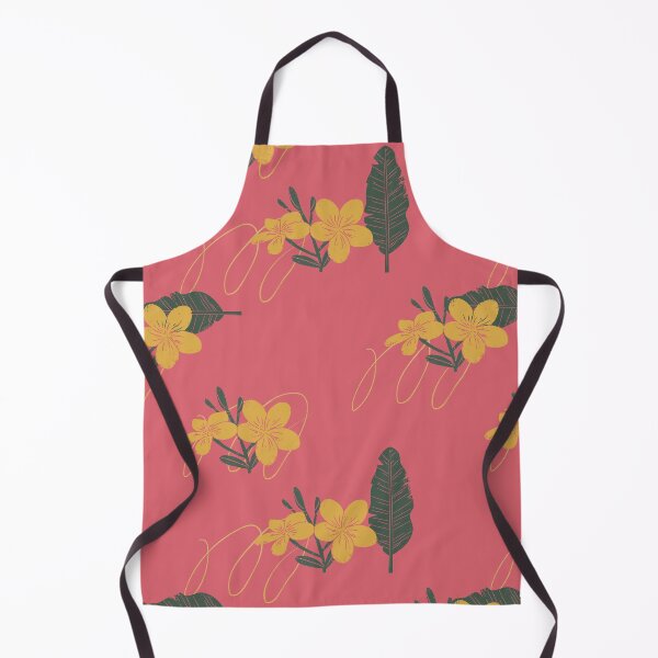 Artikelvorschau, Inselblumen und -blätter auf rosa entworfen und verkauft von PatternParadise.