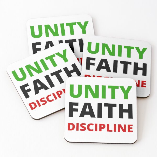 Item preview, UNITY FAITH DISCIPLINE QUAID E AZAM designed and sold by Trendy Design.