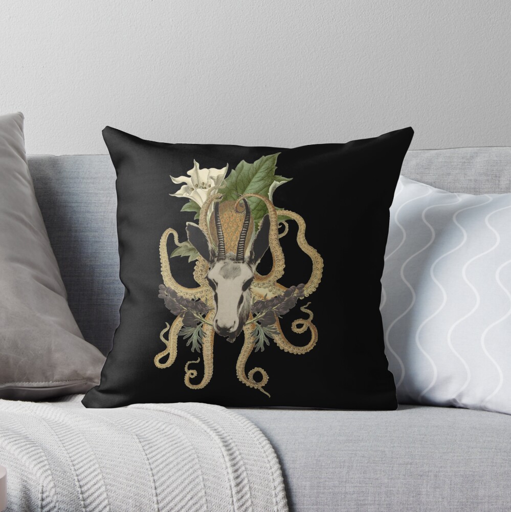Capra Tentacle Throw Pillow