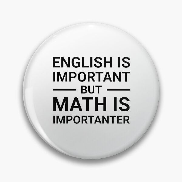 Item preview, English is important but math is importanter designed and sold by TINASTORESHOPE.