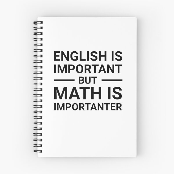 Item preview, English is important but math is importanter designed and sold by TINASTORESHOPE.