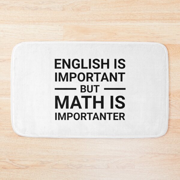 Item preview, English is important but math is importanter designed and sold by TINASTORESHOPE.