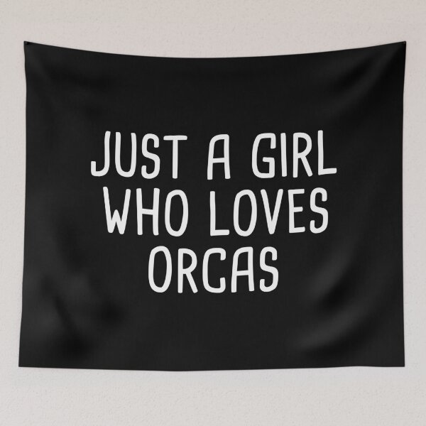 Item preview, Just a girl who loves orcas designed and sold by Statim.