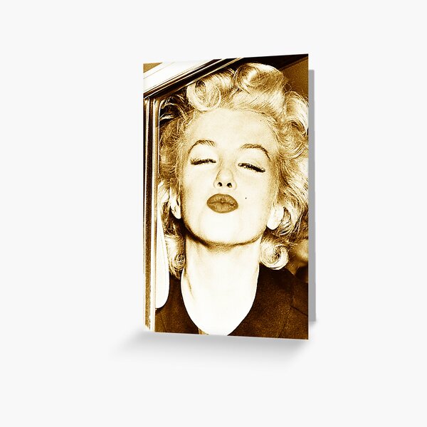 Marilyn Monroe - Golden - D90 Greeting Card