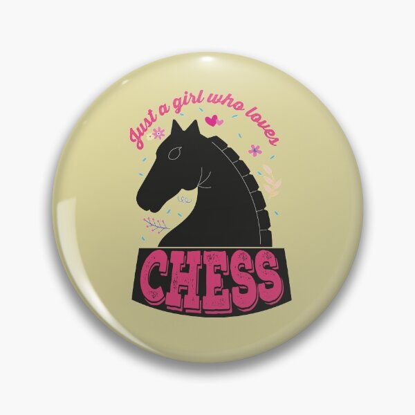 Item preview, Just A Girl Who Loves Chess. Perfect Funny Chess Girls and Lovers Gift Idea, Retro Vintage designed and sold by Van-Tees.