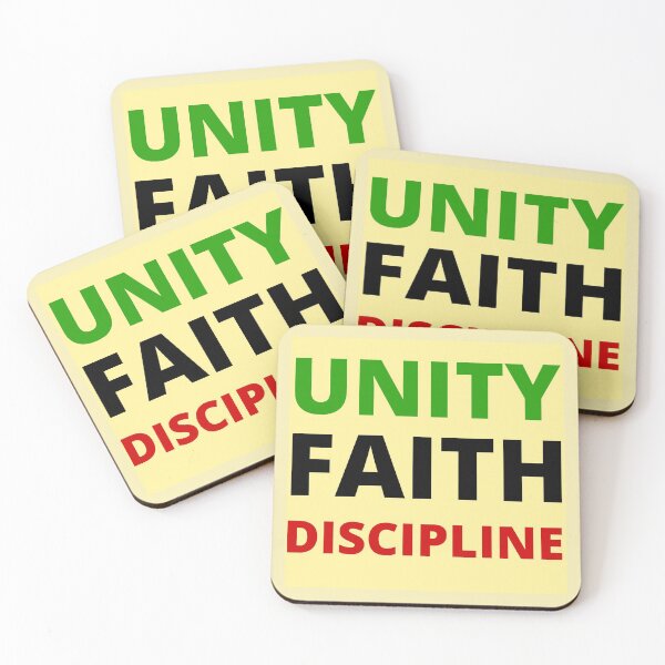 Item preview, UNITY FAITH DISCIPLINE QUAID E AZAM designed and sold by Trendy Design.