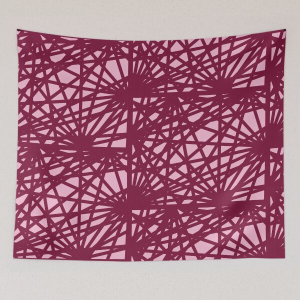 Item preview, Pink webbed lines abstract  designed and sold by Tranquilarrow.