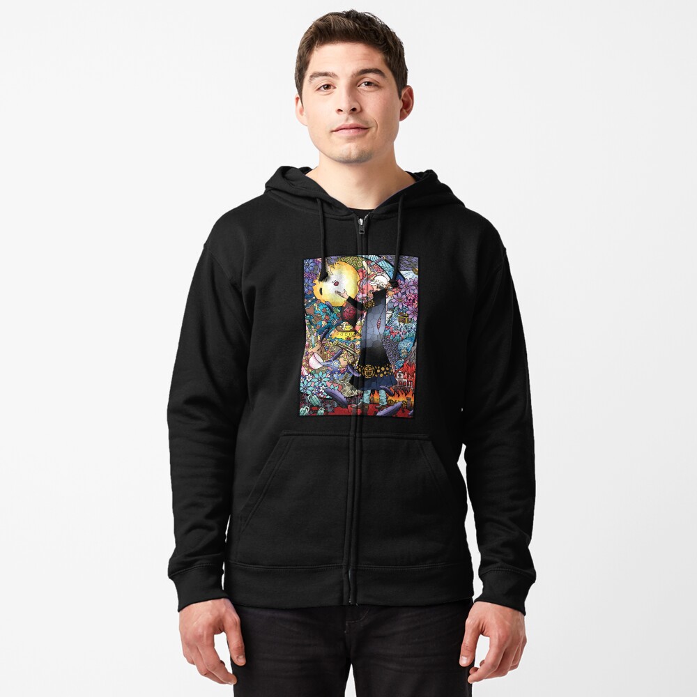 Item preview, Zipped Hoodie designed and sold by benoixio.