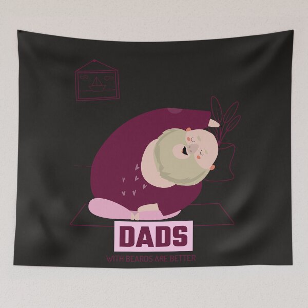 Item preview, DADS WITH BEARDS ARE BETTER designed and sold by Pinu005.