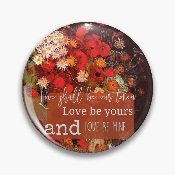 Item preview, Love Shall Be Our Token Love Quote Valentines Day Poem Christina Rossetti Romantic Anniversary Cottagecore designed and sold by BohoStudio.