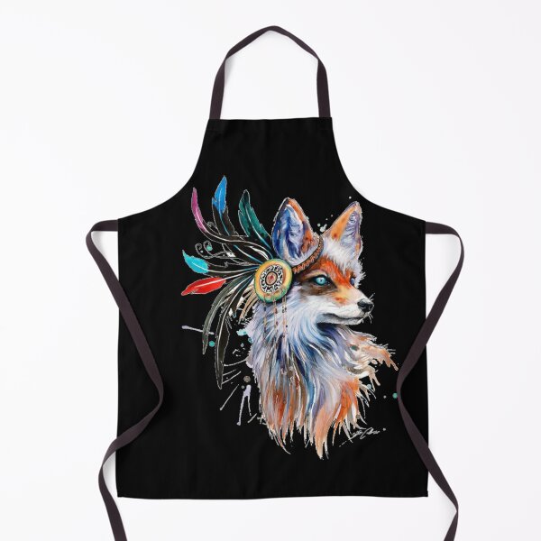 Item preview, Watercolor Boho Fox / Red Fox / Boho / Fox / Feather Boho Fox / Blue Fox Eyes / Sticker / Dark designed and sold by AnnaWander.
