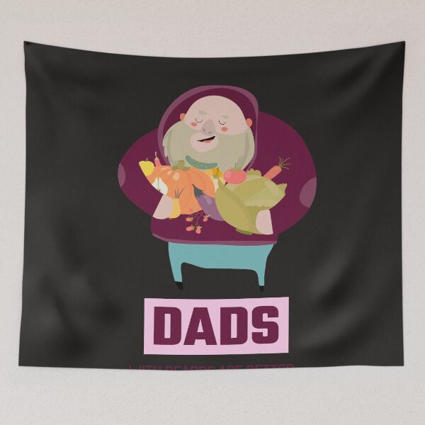 Item preview, DADS WITH BEARDS ARE BETTER designed and sold by Pinu005.