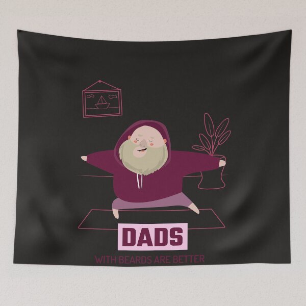 Item preview, DADS WITH BEARDS ARE BETTER designed and sold by Pinu005.