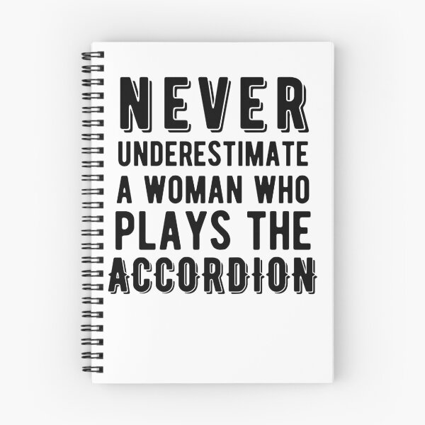Item preview, Never Underestimate a Woman Who Plays the Accordion designed and sold by SavageMyrtle.