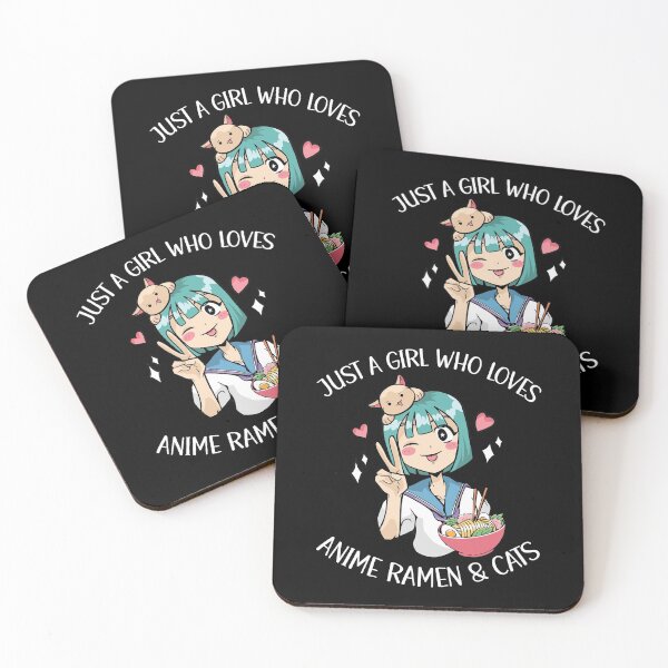 Item preview, Just A Girl Who Loves Anime Ramen And Cats designed and sold by OnepixArt.