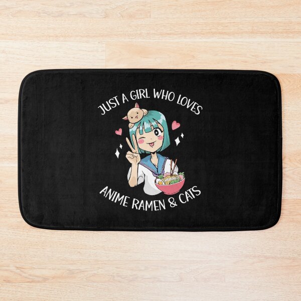 Item preview, Just A Girl Who Loves Anime Ramen And Cats designed and sold by OnepixArt.
