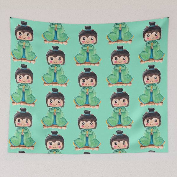 Item preview, Watercolor - It's a boy (Blue-green background) designed and sold by Karolien Kenis.